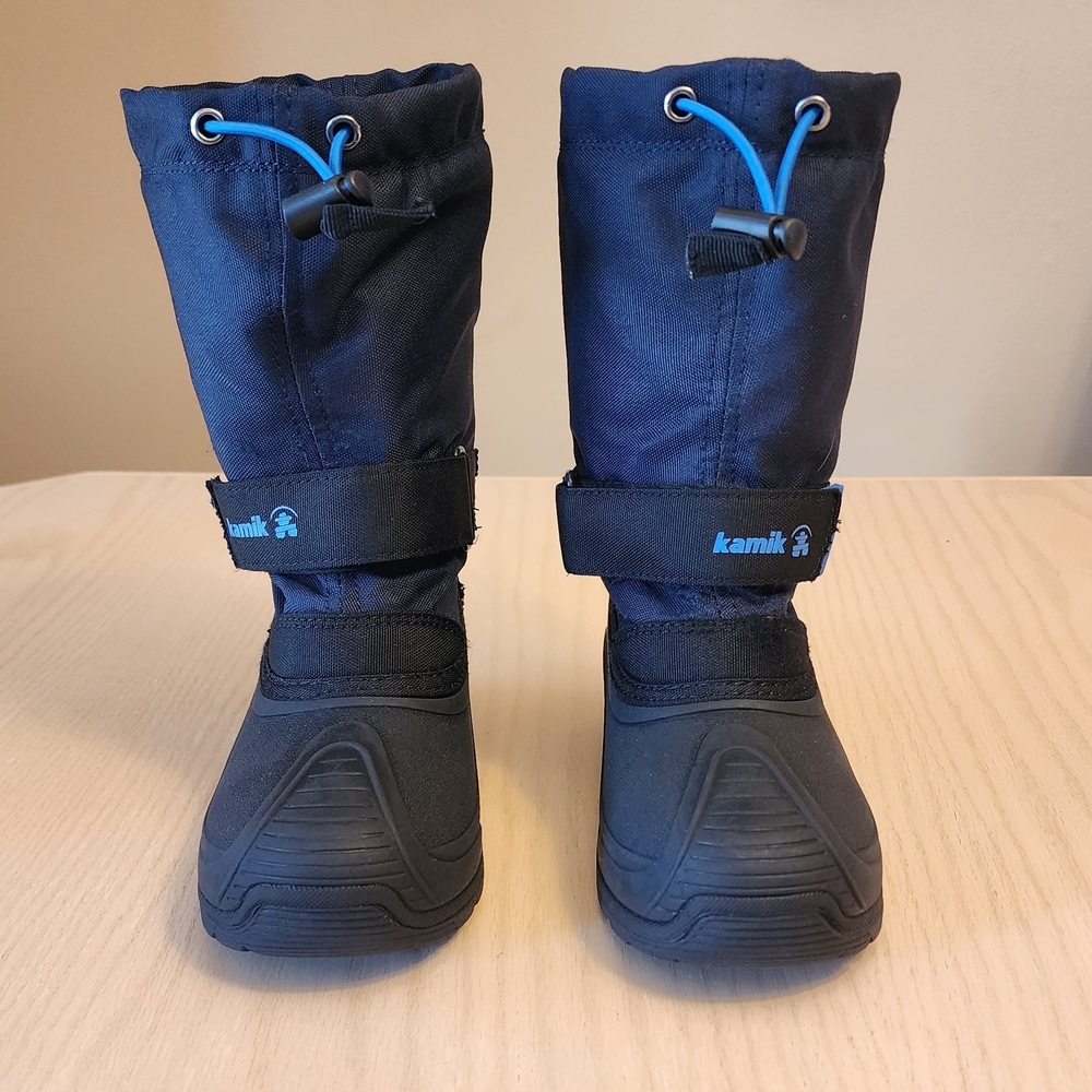 Kamik Kids' Navy and Black Snow Boots